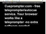 Cueprompter - teleprompter/autocue service screenshot
